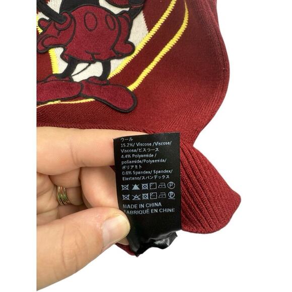 Mo & Co Mickey Mouse Varsity Heavyweight Cardigan Sweater Size XL? - Picture 8 of 11